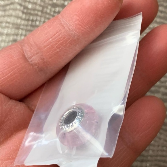 NWOT NWOT Disney Princess Aurora Signature Color Murano Glass Charm Silver 925 - Picture 2 of 12